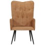 Brown canvas wingback chair by vidaXL, Armchairs - Ref: Foro24-339652, Price: 95,48 €, Discount: %