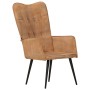Brown canvas wingback chair by vidaXL, Armchairs - Ref: Foro24-339652, Price: 95,48 €, Discount: %