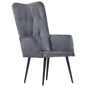 Hellbrauner Ohrensessel aus echtem Leder von vidaXL, Sessel - Ref: Foro24-339649, Preis: 92,48 €, Rabatt: %