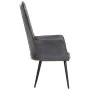 Sillón orejero de cuero auténtico gris canela de vidaXL, Sillones - Ref: Foro24-339649, Precio: 92,47 €, Descuento: %