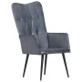 Sillón orejero de cuero auténtico gris canela de vidaXL, Sillones - Ref: Foro24-339649, Precio: 93,63 €