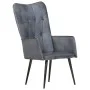 Sillón orejero de cuero auténtico gris canela de vidaXL, Sillones - Ref: Foro24-339649, Precio: 92,47 €, Descuento: %