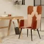Brown and cream genuine leather wingback chair by vidaXL, Armchairs - Ref: Foro24-339659, Price: 85,27 €, Discount: %