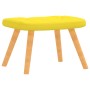 Silla de relajación taburete tela amarillo