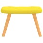 Silla de relajación taburete tela amarillo