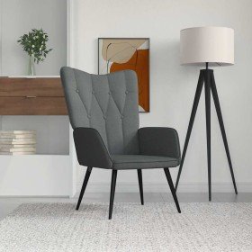 Sillón de relax de tela gris oscuro Sillón de relax de tela gris oscuro