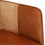 Armchair with footrest in genuine leather and brown canvas by vidaXL, Armchairs - Ref: Foro24-339675, Price: 99,18 €, Discoun...