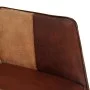 Armchair with footrest in genuine leather and brown canvas by vidaXL, Armchairs - Ref: Foro24-339676, Price: 99,37 €, Discoun...