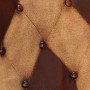 Sessel mit Fußstütze aus echtem Leder und braunem Canvas von vidaXL, Sessel - Ref: Foro24-339676, Preis: 100,43 €, Rabatt: %