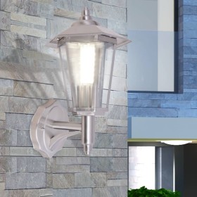 Vertical stainless steel outdoor wall lamp by vidaXL, Outdoor lighting - Ref: Foro24-42221, Price: 37,55 €, Discount: %