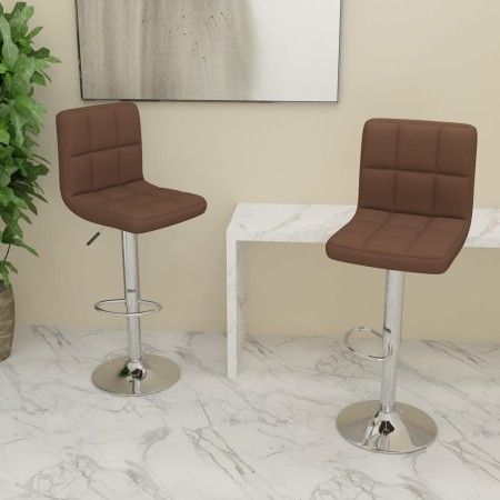 Küchenhocker 2 Stück brauner Stoff von vidaXL, Küchenhocker - Ref: Foro24-334242, Preis: 137,64 €, Rabatt: %