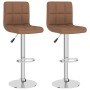 Küchenhocker 2 Stück brauner Stoff von vidaXL, Küchenhocker - Ref: Foro24-334242, Preis: 137,64 €, Rabatt: %