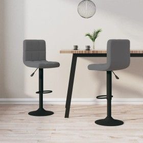 Kitchen stools 2 units dark gray velvet by vidaXL, Kitchen stools - Ref: Foro24-334306, Price: 111,57 €, Discount: %