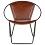 Brauner Sessel aus echtem Leder von vidaXL, Sessel - Ref: Foro24-246367, Preis: 222,88 €, Rabatt: %