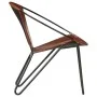 Silla de cuero auténtico marrón de vidaXL, Sillones - Ref: Foro24-246367, Precio: 219,05 €, Descuento: %