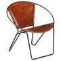 Brauner Sessel aus echtem Leder von vidaXL, Sessel - Ref: Foro24-246367, Preis: 222,88 €, Rabatt: %