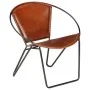 Brauner Sessel aus echtem Leder von vidaXL, Sessel - Ref: Foro24-246367, Preis: 219,05 €, Rabatt: %