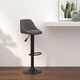 Dunkelgraues Samt-Küchenhocker von vidaXL, Küchenhocker - Ref: Foro24-335339, Preis: 88,44 €, Rabatt: %