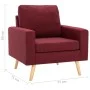 Weinroter Stoffsessel von vidaXL, Sessel - Ref: Foro24-288700, Preis: 177,27 €, Rabatt: %