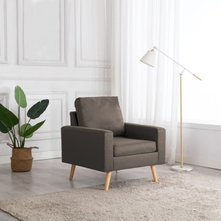 Sillón de tela gris taupe by vidaXL, Armchairs - Ref: Foro24-288701, Price: 216,03 €, Discount: %