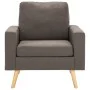 Sillón de tela gris taupe de vidaXL, Sillones - Ref: Foro24-288701, Precio: 211,96 €, Descuento: %