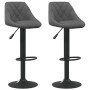 Kitchen stools 2 units dark gray velvet by vidaXL, Kitchen stools - Ref: Foro24-335350, Price: 142,85 €, Discount: %