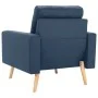 Blauer Stoffsessel von vidaXL, Sessel - Ref: Foro24-288697, Preis: 204,30 €, Rabatt: %