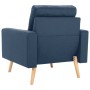 Blue fabric armchair by vidaXL, Armchairs - Ref: Foro24-288697, Price: 206,74 €, Discount: %