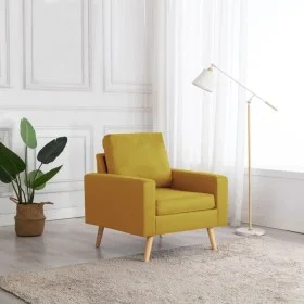Sillón de tela amarillo by vidaXL, Armchairs - Ref: Foro24-288699, Price: 192,56 €, Discount: %