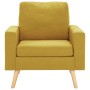 Sillón de tela amarillo de vidaXL, Sillones - Ref: Foro24-288699, Precio: 195,66 €, Descuento: %