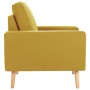 Sillón de tela amarillo de vidaXL, Sillones - Ref: Foro24-288699, Precio: 195,66 €, Descuento: %