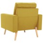 Sillón de tela amarillo de vidaXL, Sillones - Ref: Foro24-288699, Precio: 195,66 €, Descuento: %