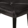 Schwarzer Ohrensessel aus echtem Leder mit Fußstütze von vidaXL, Sessel - Ref: Foro24-339666, Preis: 123,03 €, Rabatt: %