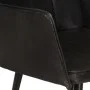 Schwarzer Ohrensessel aus echtem Leder mit Fußstütze von vidaXL, Sessel - Ref: Foro24-339666, Preis: 121,07 €, Rabatt: %