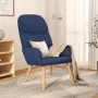 Sillón de relax de tela azul de vidaXL, Sillones - Ref: Foro24-340994, Precio: 103,90 €, Descuento: %