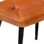 Brauner Ohrensessel aus echtem Leder mit Fußstütze von vidaXL, Sessel - Ref: Foro24-339663, Preis: 112,63 €, Rabatt: %