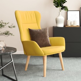 Sillón de relax de tela amarillo mostaza de vidaXL, Sillones - Ref: Foro24-341401, Precio: 103,36 €, Descuento: %