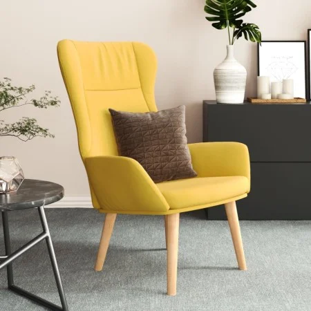 Mustard yellow fabric relaxation armchair by vidaXL, Armchairs - Ref: Foro24-341401, Price: 101,92 €, Discount: %