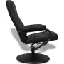 TV armchair with footrest black synthetic leather by vidaXL, Armchairs - Ref: Foro24-241535, Price: 208,95 €, Discount: %