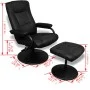 TV-Sessel mit Fußstütze aus schwarzem Kunstleder von vidaXL, Sessel - Ref: Foro24-241535, Preis: 208,95 €, Rabatt: %