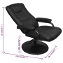 TV armchair with footrest black synthetic leather by vidaXL, Armchairs - Ref: Foro24-241535, Price: 210,07 €, Discount: %