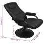 TV-Sessel mit Fußstütze aus schwarzem Kunstleder von vidaXL, Sessel - Ref: Foro24-241535, Preis: 208,95 €, Rabatt: %