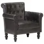 Black Genuine Goat Leather Armchair by vidaXL, Armchairs - Ref: Foro24-288288, Price: 365,07 €, Discount: %