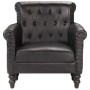 Black Genuine Goat Leather Armchair by vidaXL, Armchairs - Ref: Foro24-288288, Price: 371,89 €, Discount: %