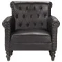 Black Genuine Goat Leather Armchair by vidaXL, Armchairs - Ref: Foro24-288288, Price: 365,07 €, Discount: %