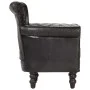 Black Genuine Goat Leather Armchair by vidaXL, Armchairs - Ref: Foro24-288288, Price: 365,07 €, Discount: %