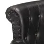 Black Genuine Goat Leather Armchair by vidaXL, Armchairs - Ref: Foro24-288288, Price: 365,07 €, Discount: %