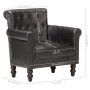 Black Genuine Goat Leather Armchair by vidaXL, Armchairs - Ref: Foro24-288288, Price: 371,89 €, Discount: %