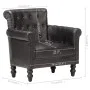 Black Genuine Goat Leather Armchair by vidaXL, Armchairs - Ref: Foro24-288288, Price: 365,07 €, Discount: %