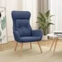 Sillón de relax de tela azul de vidaXL, Sillones - Ref: Foro24-341294, Precio: 118,39 €, Descuento: %